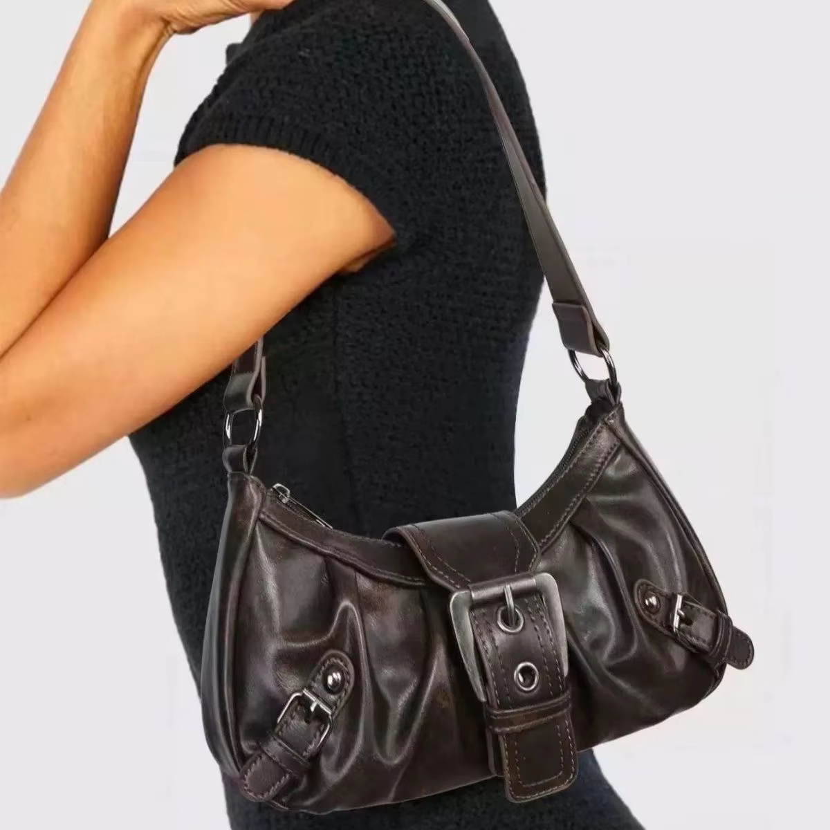2025 printemps vente chaude Maillard Style rétro petit sac épicé fille Y2K Wasteland