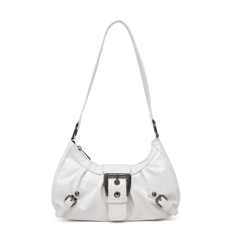 Y2K – sac à bandoulière Hobo plissé rétro pour femmes
