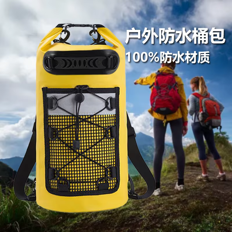 Sac étanche multifonctionnel pour l'extérieur – Bâche en PVC flottante avec détails réfléchissants pour le camping