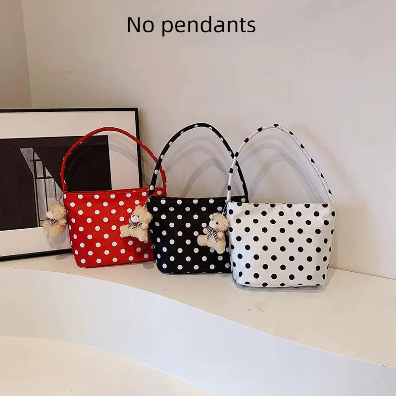 Sac fourre-tout à pois mignon pour femmes