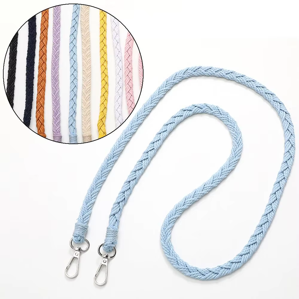 Sangle de sac tressée tissée à la main détachable