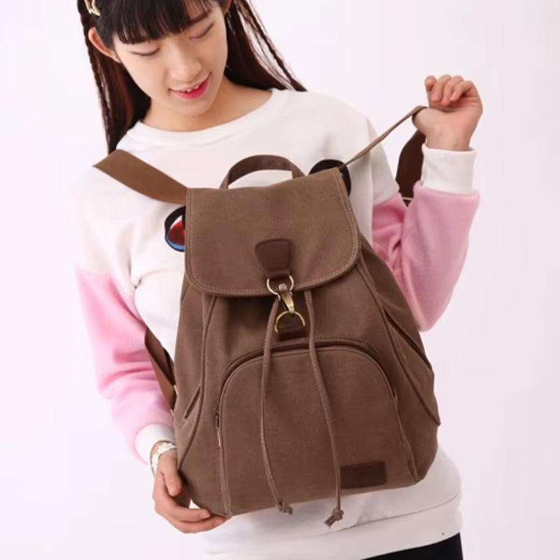 2025 femmes sac à dos toile ordinateur portable voyage sacs à dos