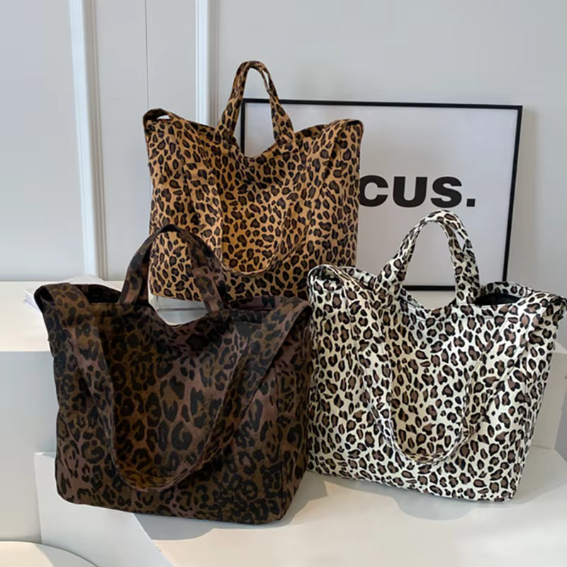 Sac Vintage imprimé léopard pour femmes