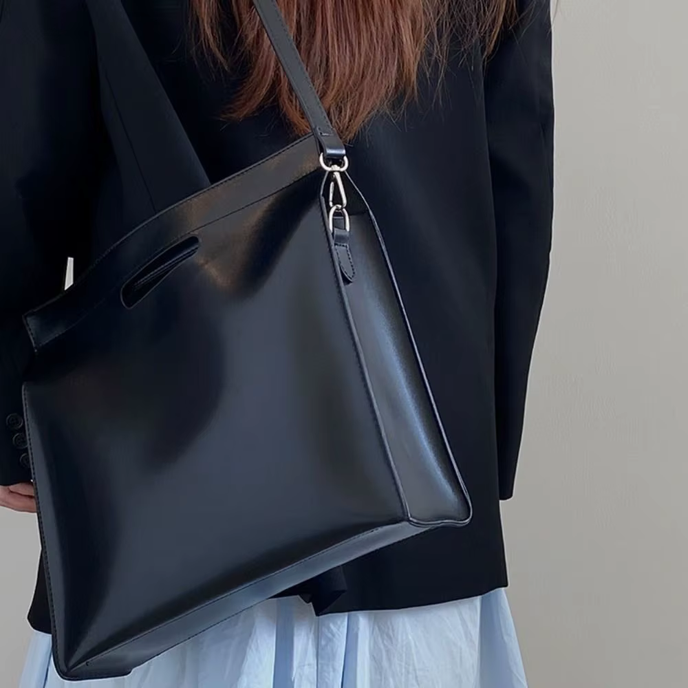 Sac fourre-tout élégant en PU pour documents de bureau