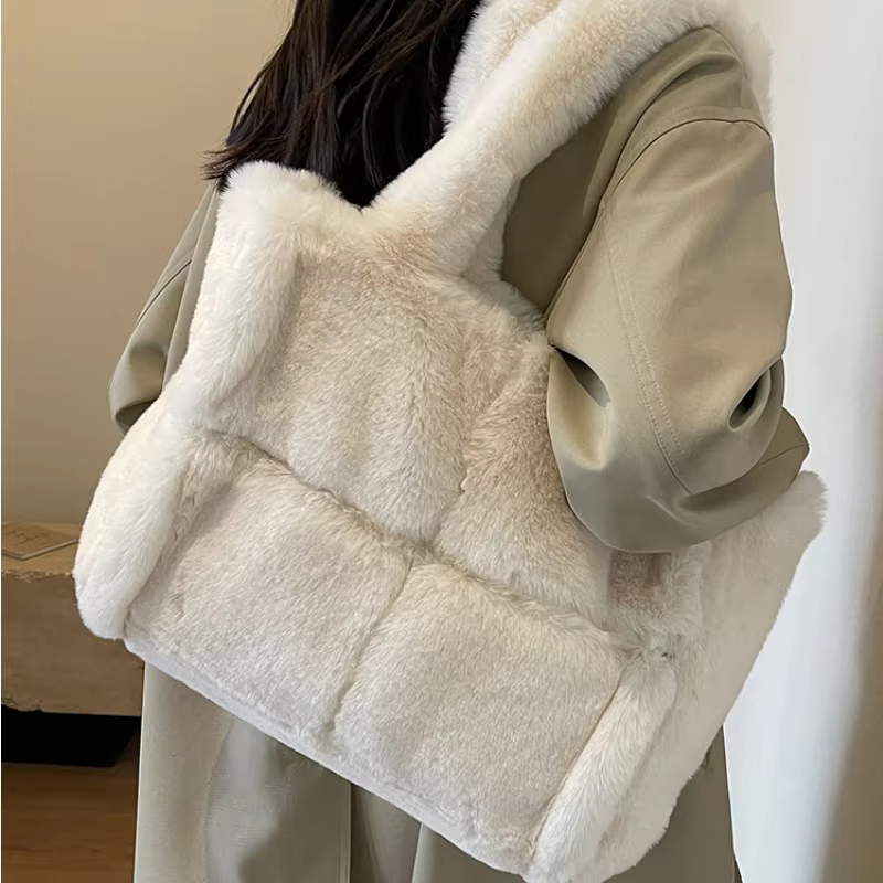 Sacs à main en fausse fourrure pour femmes