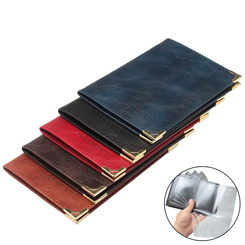 Pochette Vintage en cuir Pu pour hommes et femmes