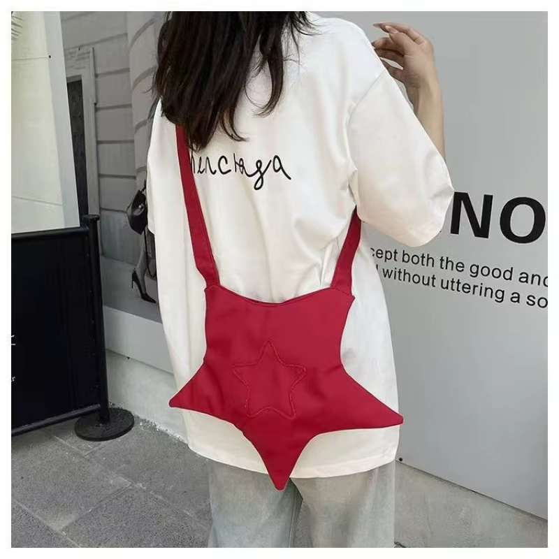 Sac fourre-tout en forme d'étoile Y2K pour femmes