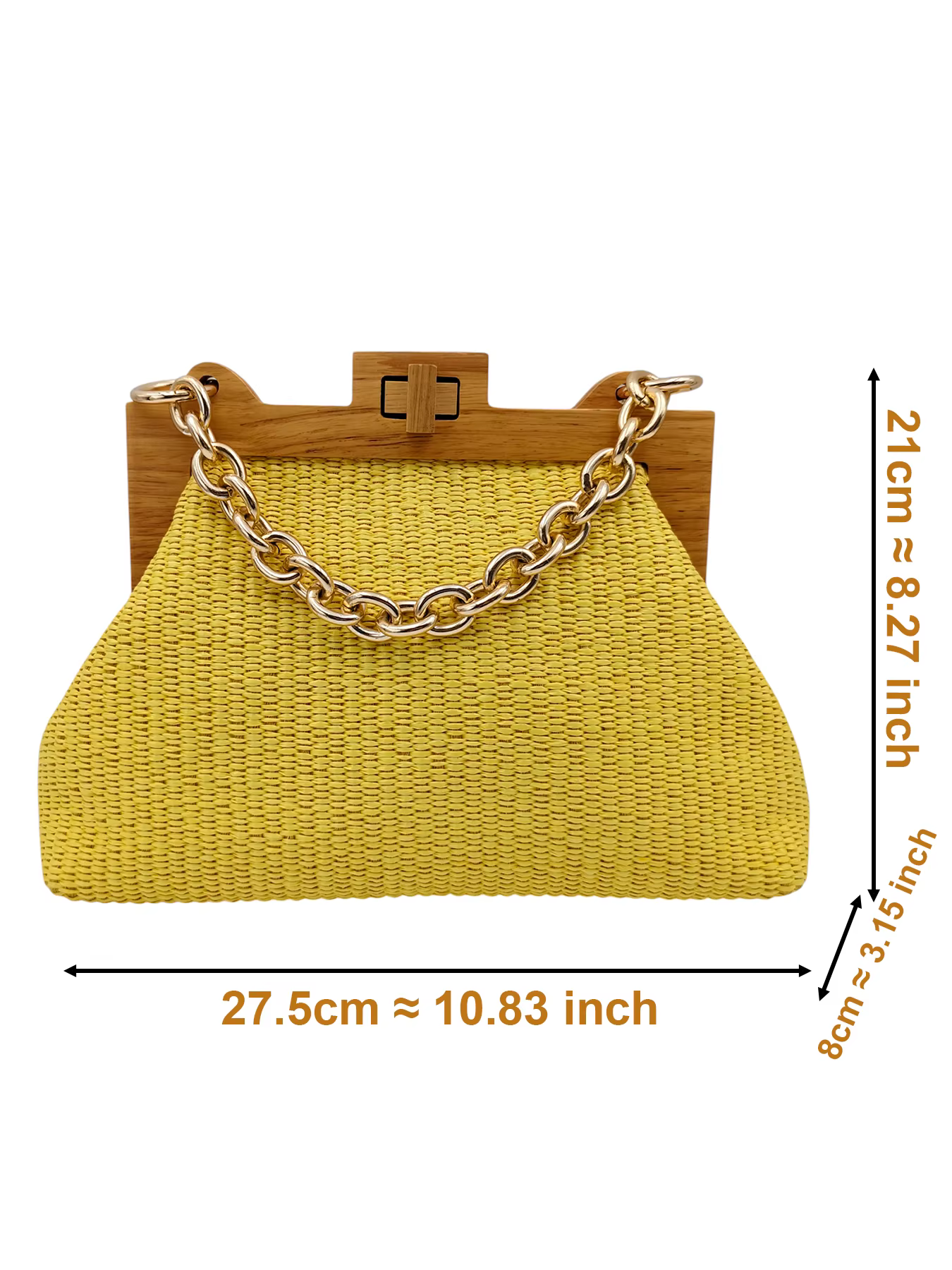 Sac à main tressé horizontal jaune citron nouvelle collection 2026