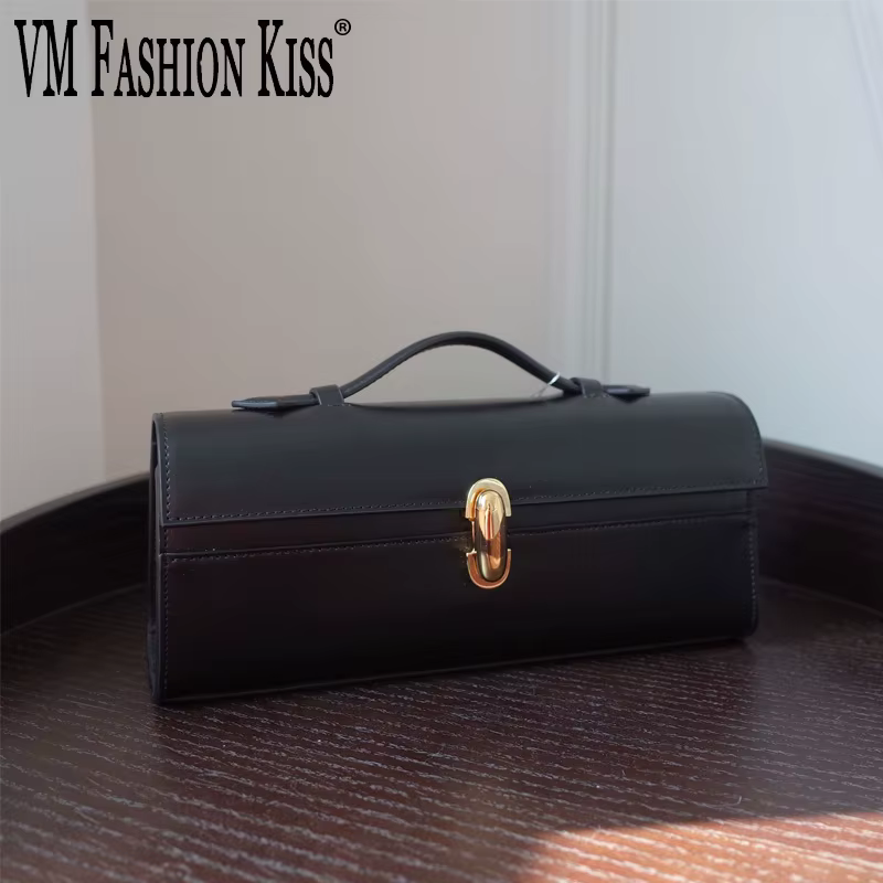 VM FASHION KISS sac à poignée supérieure fourre-tout en cuir véritable sac à main Simple pour femme petit sac carré sacs Baguette sac mince de haute qualité