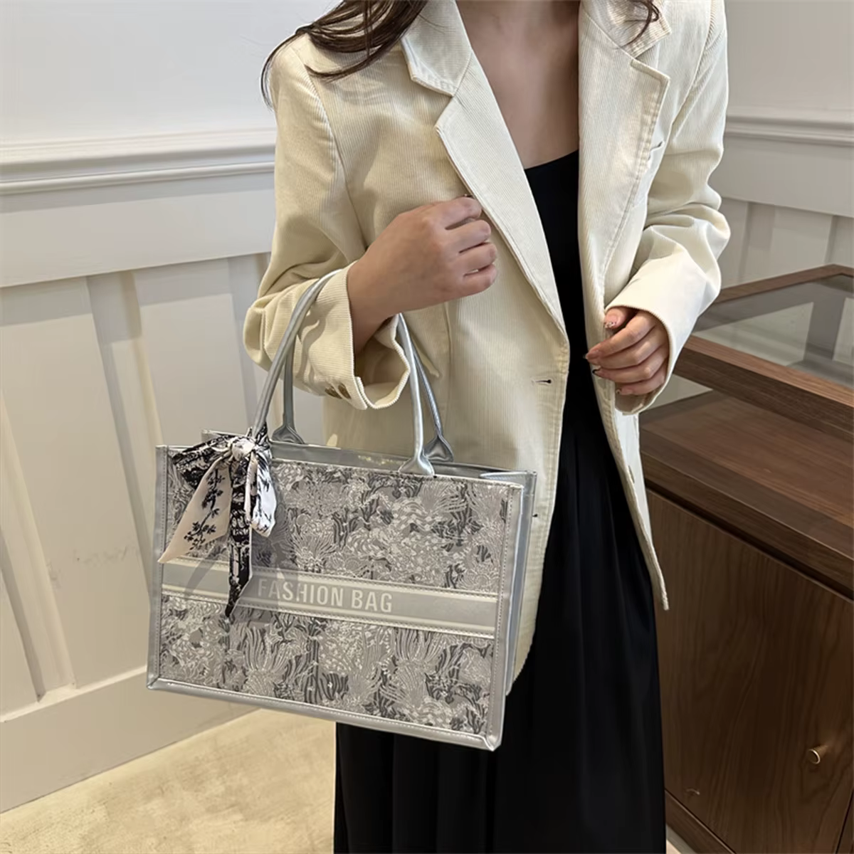 Sac fourre-tout de luxe élégant pour femme