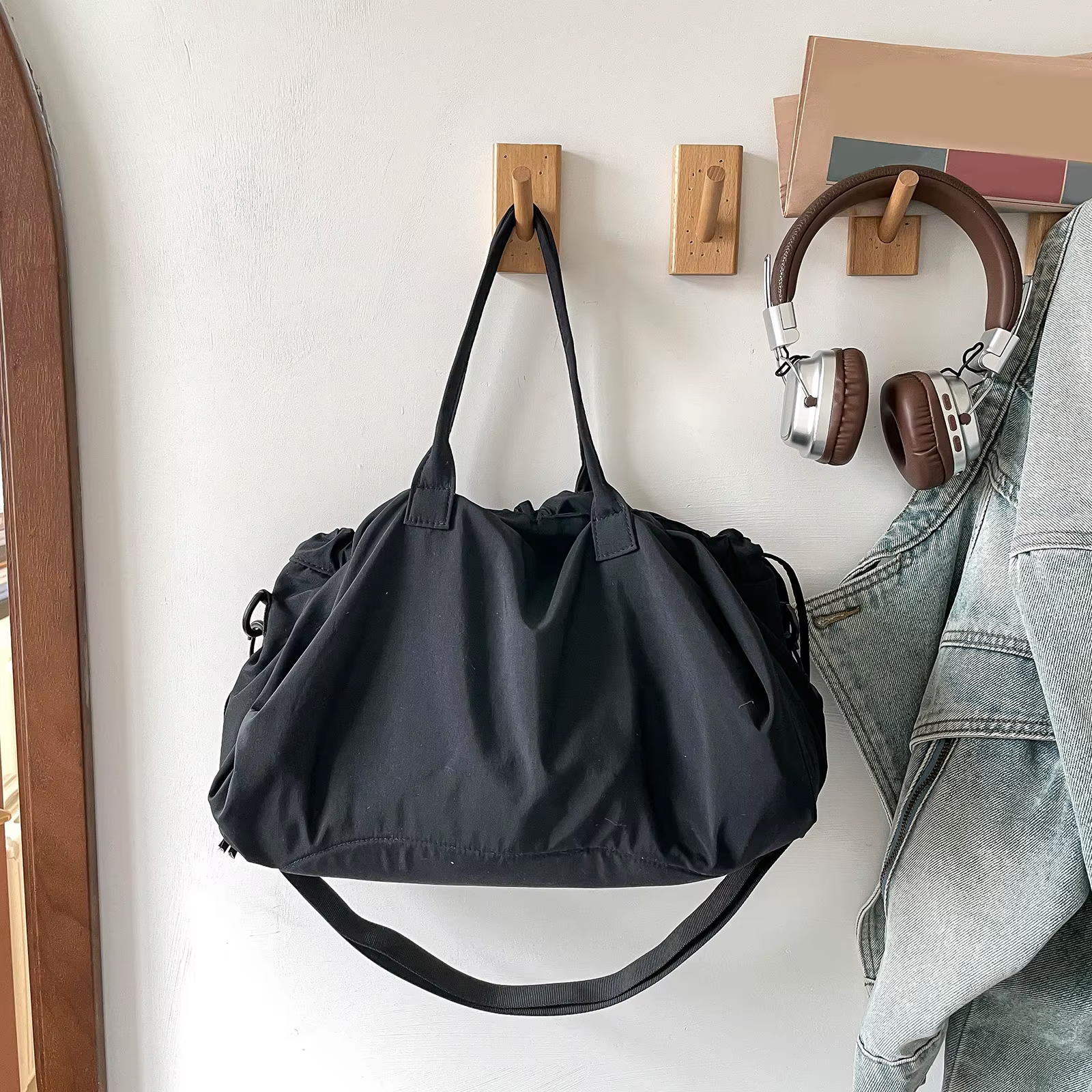 Sac à bandoulière décontracté de type hobo