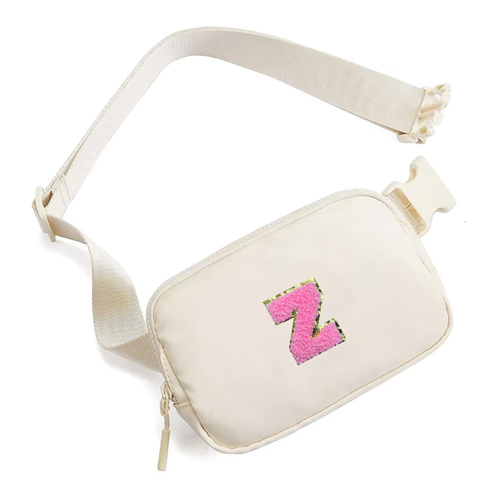 Sac banane initialisé, sac bandoulière pour filles