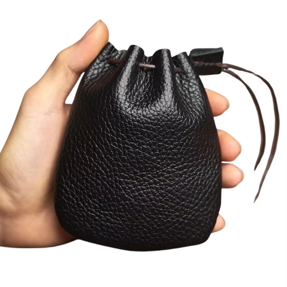Porte-monnaie en cuir véritable pour hommes et femmes