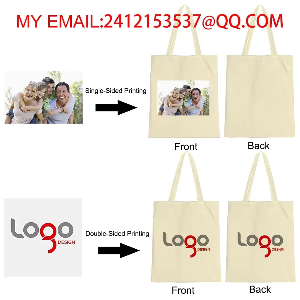 Ajouter votre Logo sac fourre-tout en toile personnalisable grands sacs à main de créateur pour femmes