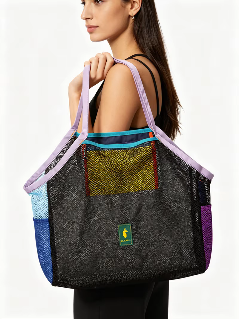 Sac fourre-tout en maille grande capacité pour adultes