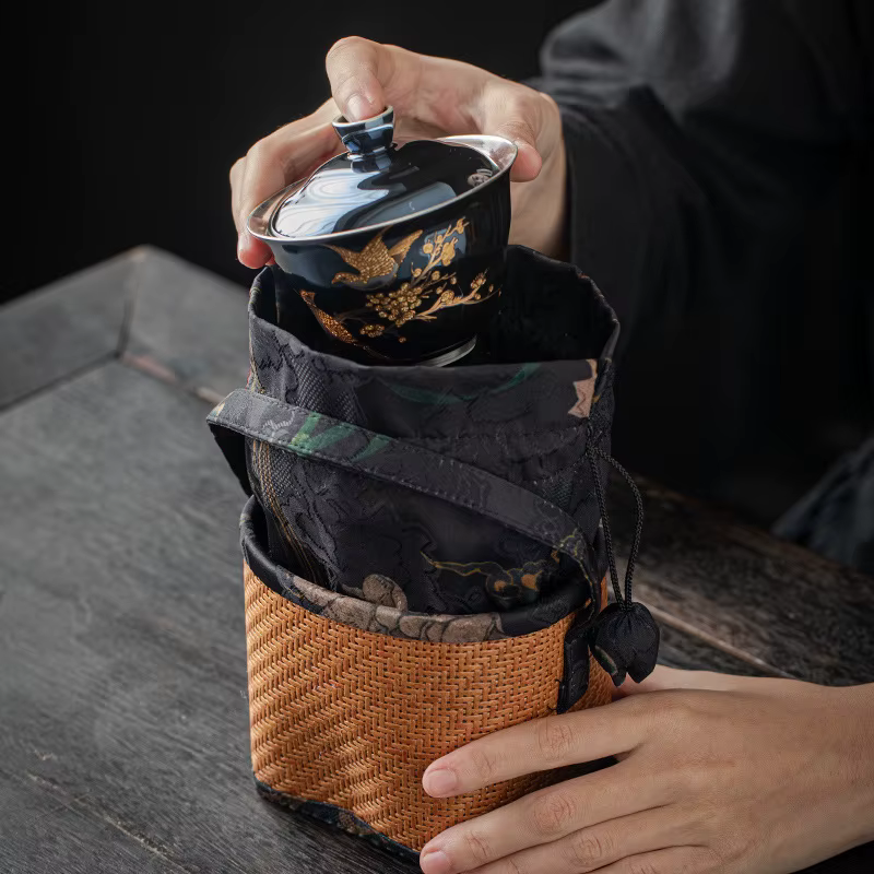 Petit sac à motif rotin