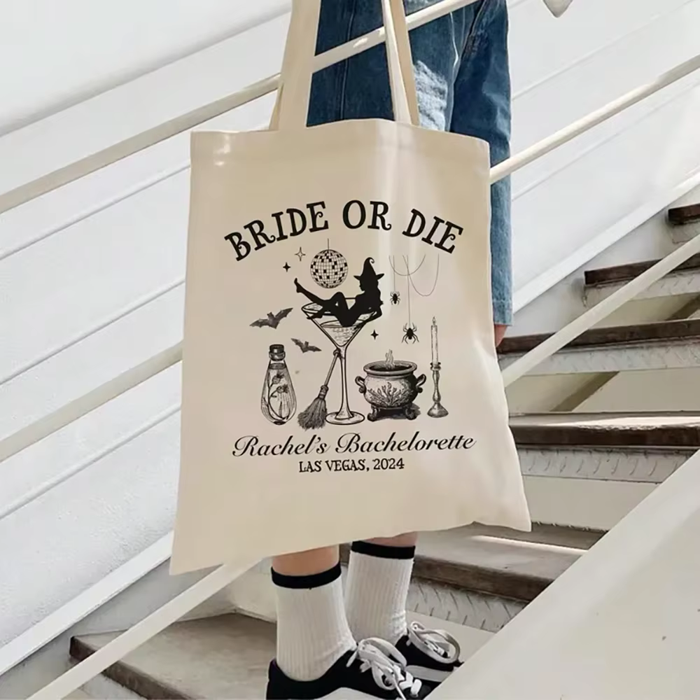Grand sac à cadeaux personnalisé pour fête d'enterrement de vie de jeune fille