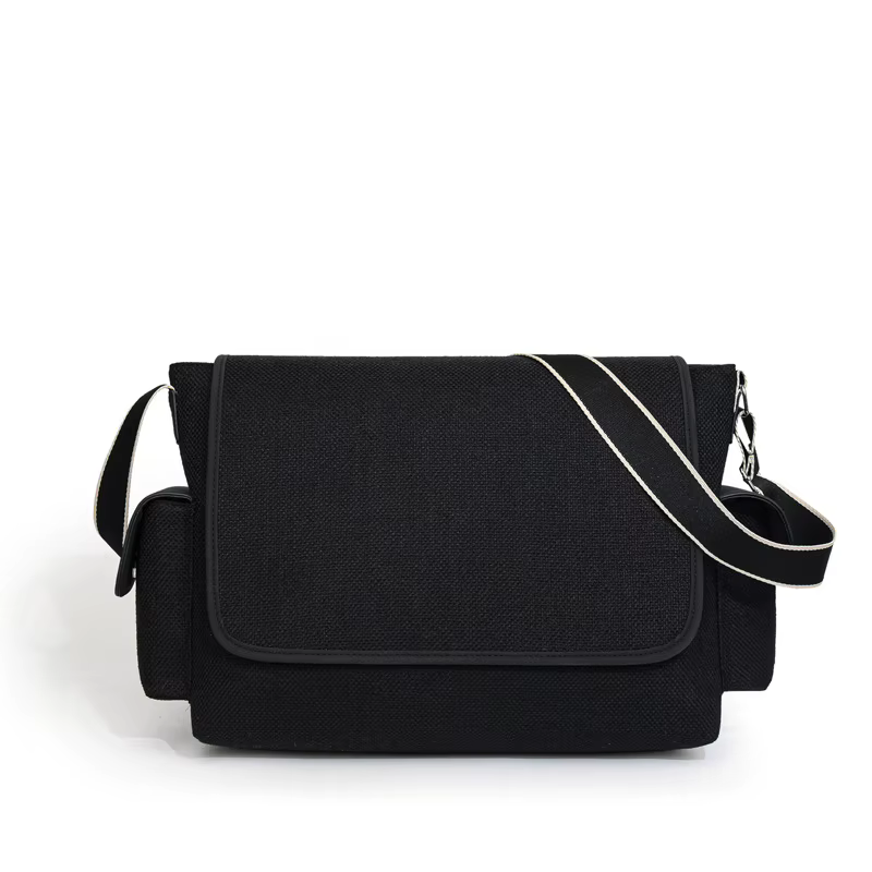 Sac à bandoulière en toile de grande capacité pour femme