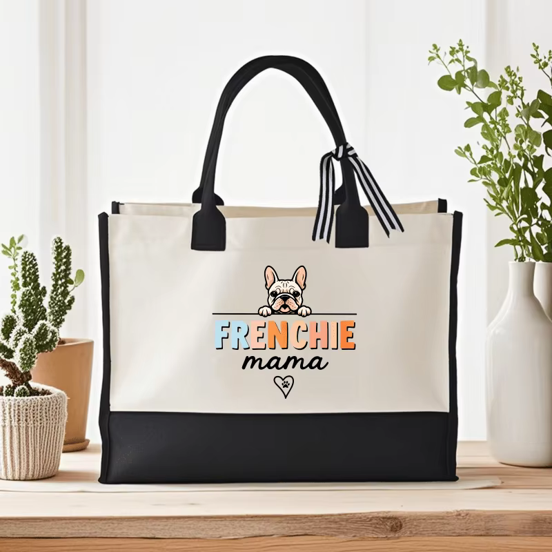 Sac à main bouledogue français maman