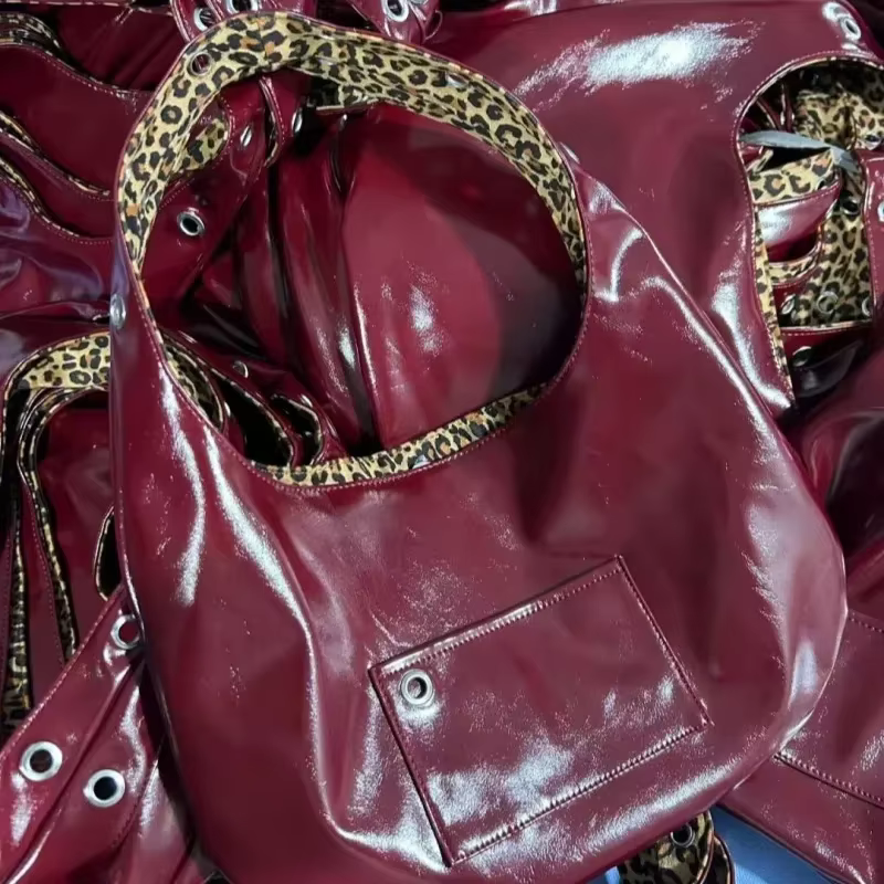 Sac à bandoulière léopard Spice Girl Double face