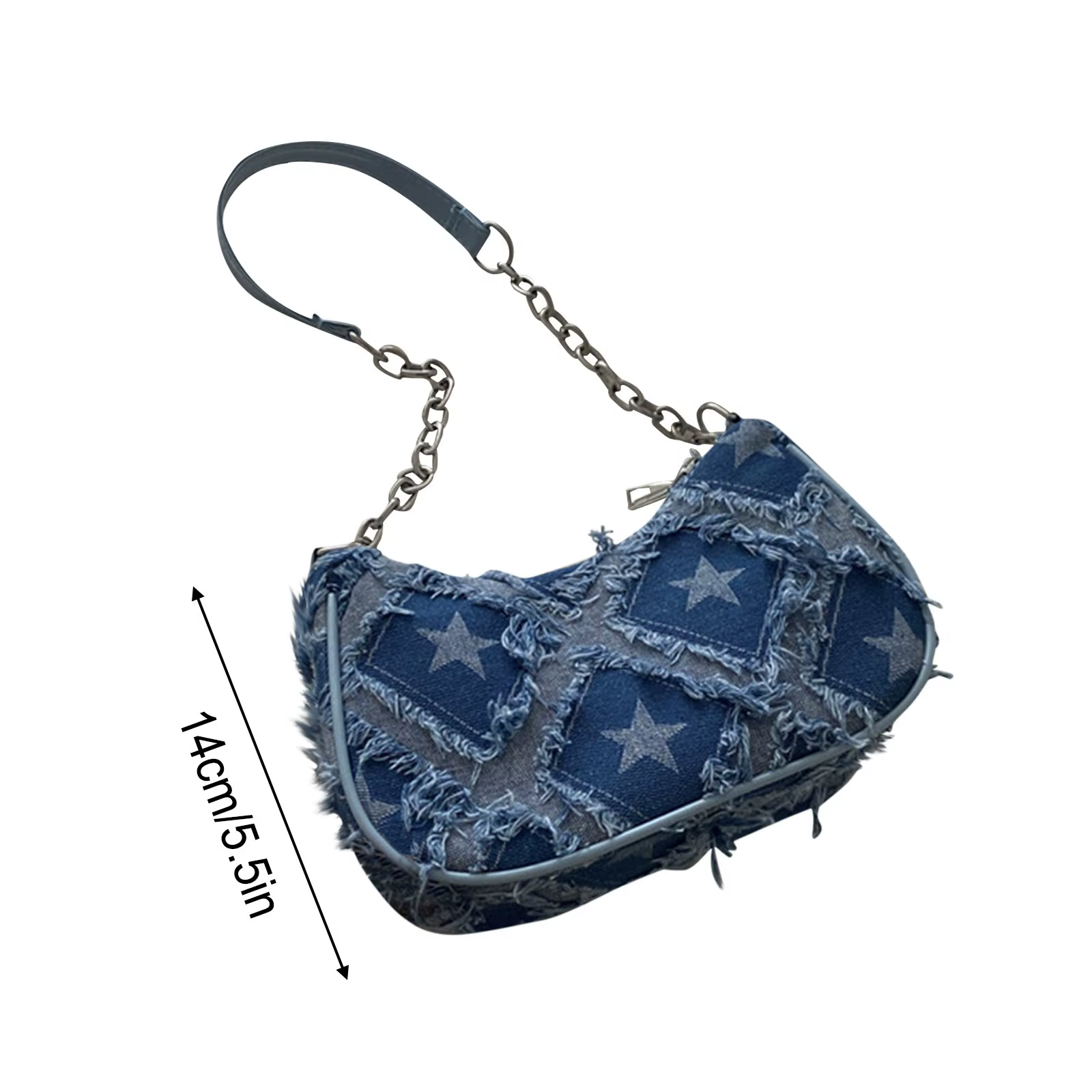 Sac décontracté en Denim délavé rétro pour femmes