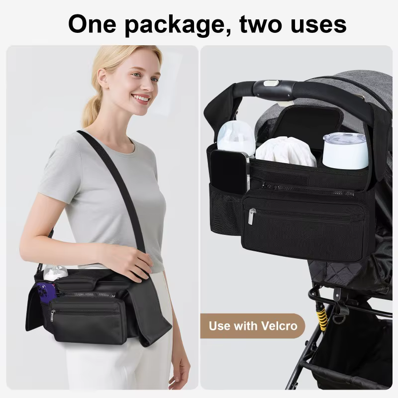 Sac de rangement universel pour poussette et chariot de bébé