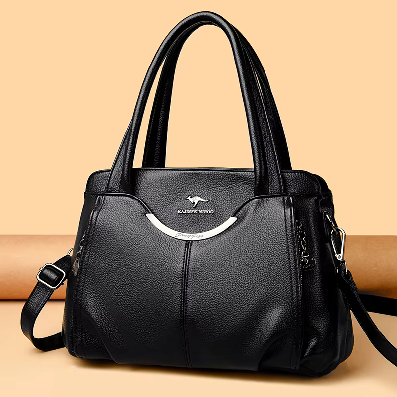 Sacs à main en cuir souple véritable pour femmes