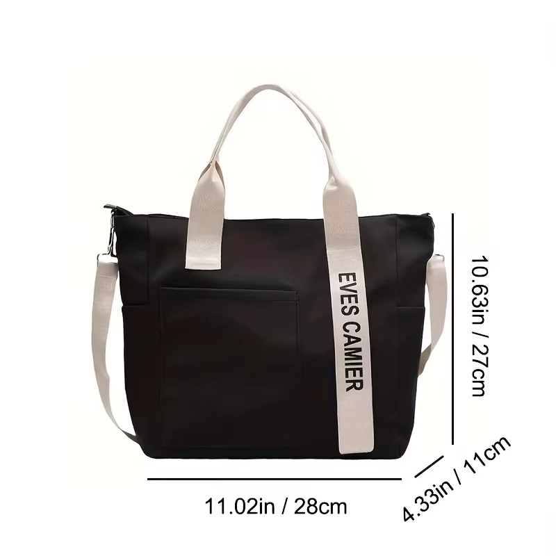 EVE's CAMER Sac à main multi-poches avec bandoulière réglable et fermeture éclair