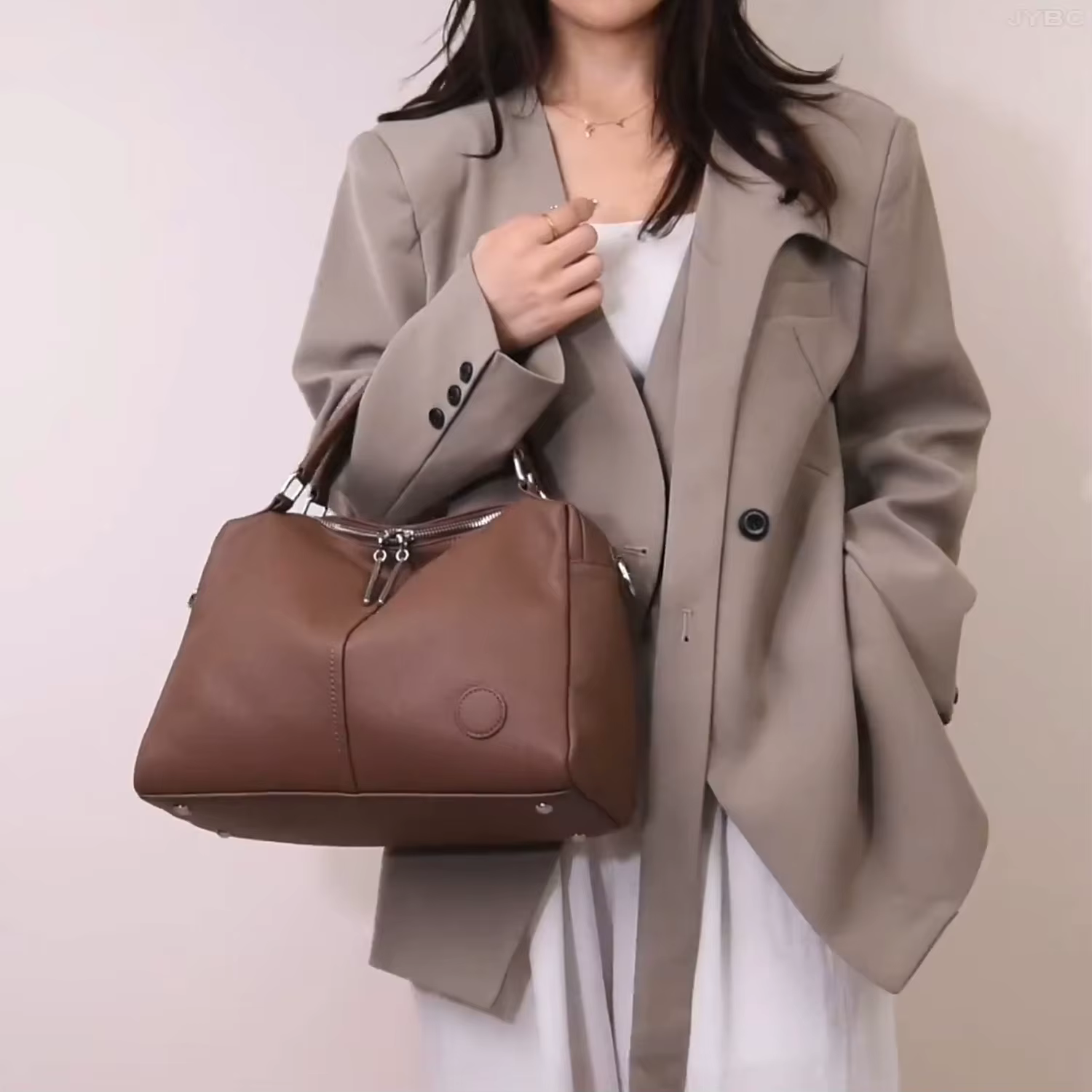 Sacs de marque originaux en cuir véritable ciré à l'huile