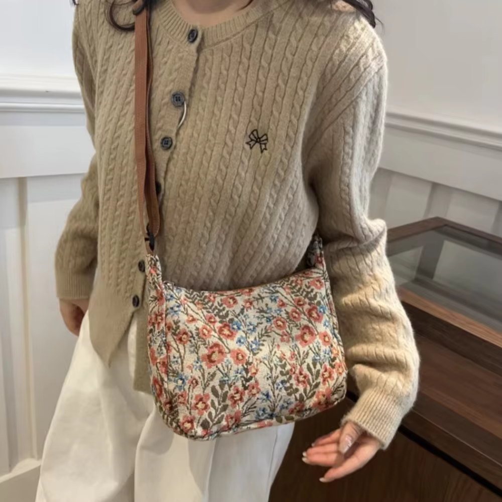 Sacs à bandoulière imprimés littéraires Vintage pour femmes
