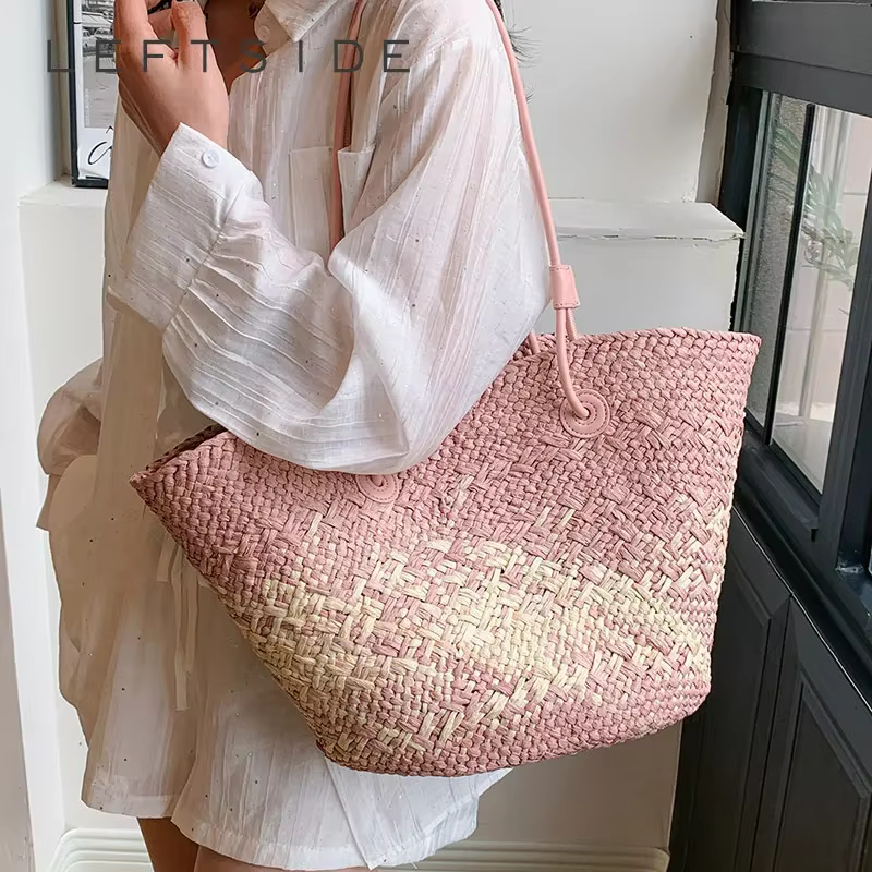​ Sacs fourre-tout en paille de Style français pour femmes