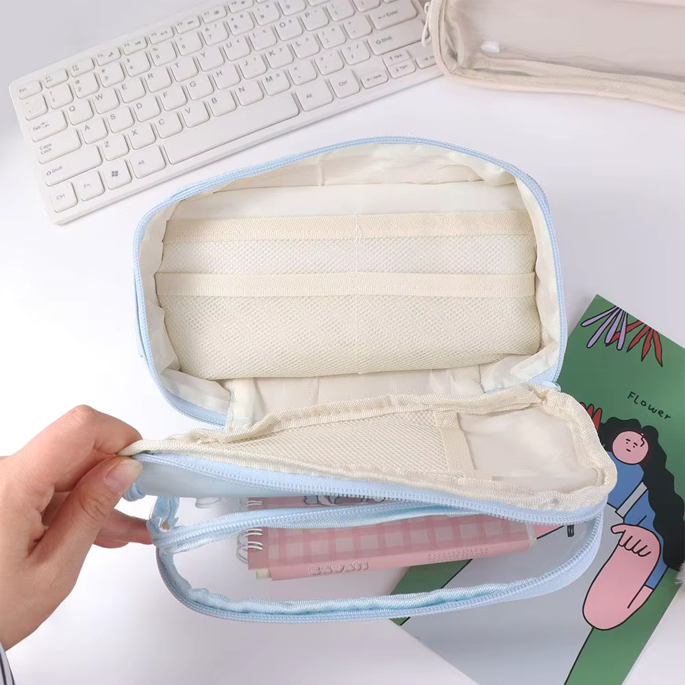 Grande trousse à crayons détachable