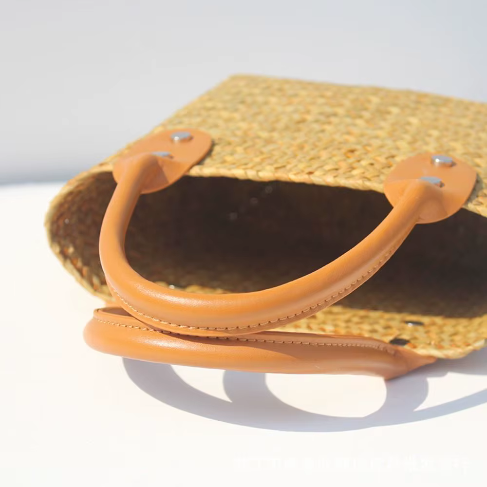 Sac à main tissé en paille pour femme