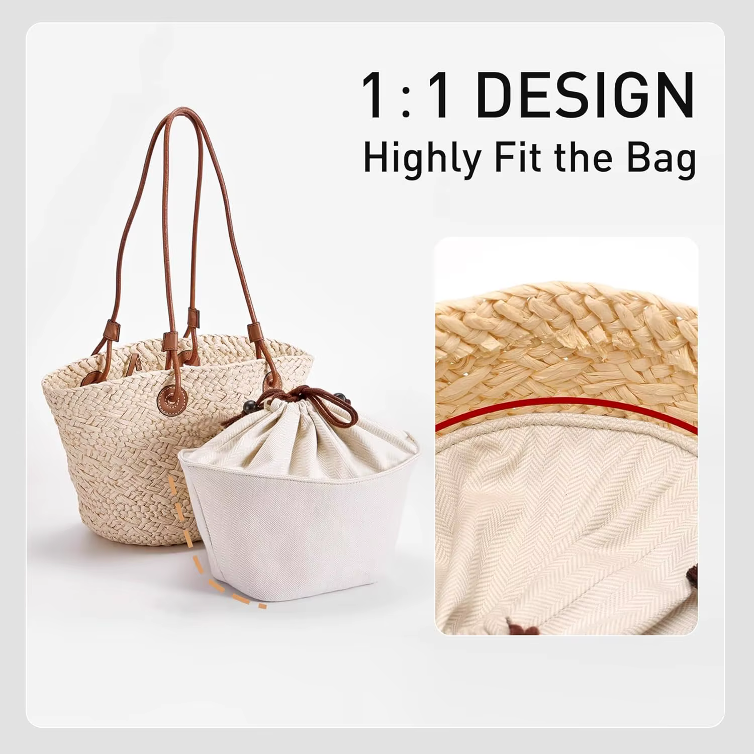 Organisateur de sac à main pour Loewe Small Anagram Basket Bag