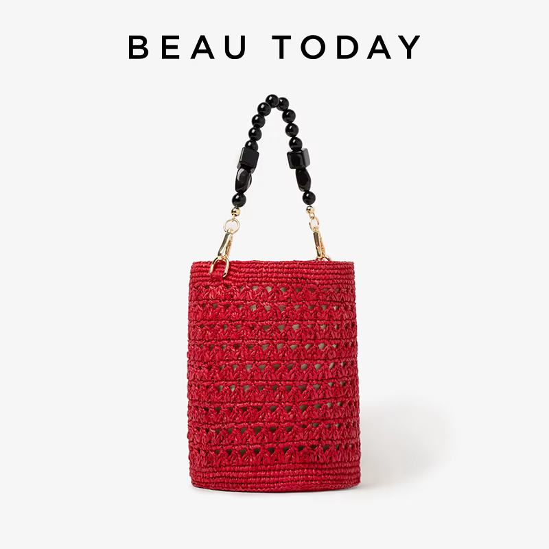 BEAUTODAY – sacs seau en raphia pour femmes