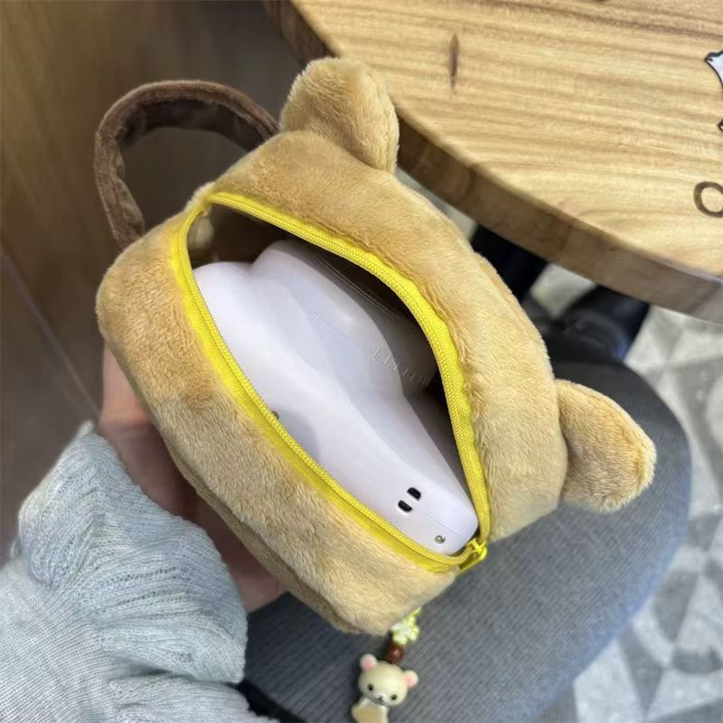 Rilakkum sac de rangement divers mignon de style japonais ours de dessin animé sacs à cosmétiques de grande capacité