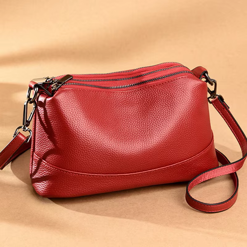 100% sacs à main en cuir véritable femmes