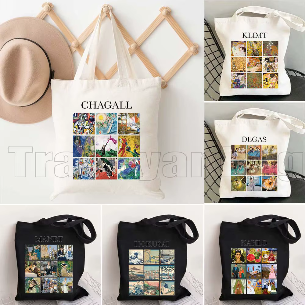 Sac fourre-tout en toile pour femme