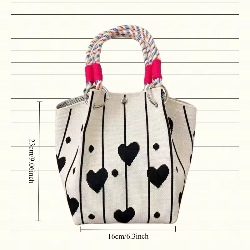 Sac à main rétro tricoté