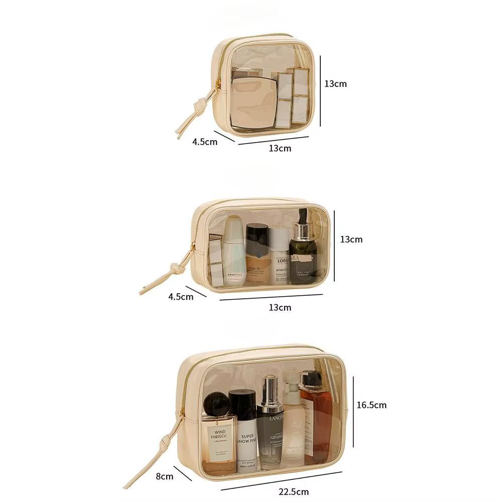 Sac de maquillage Transparent en PVC