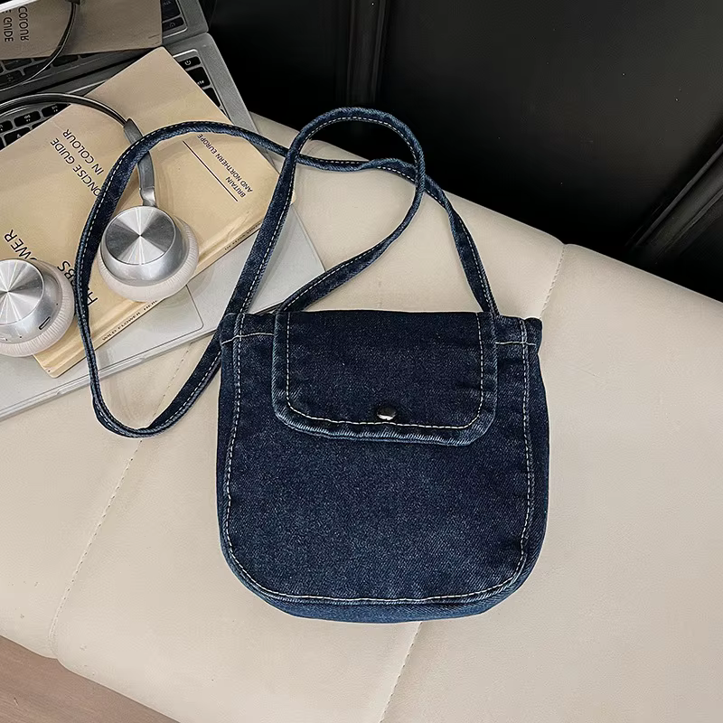 Sac à bandoulière en jean pour femme