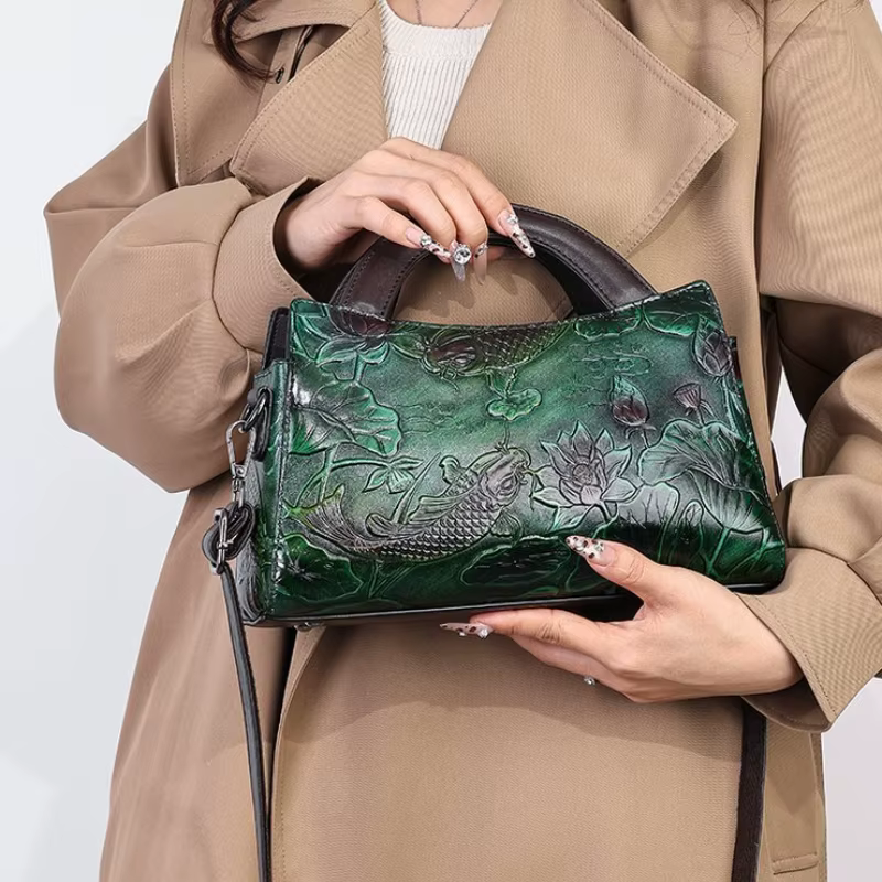 Sac à main rétro ethnique chinois pour femmes