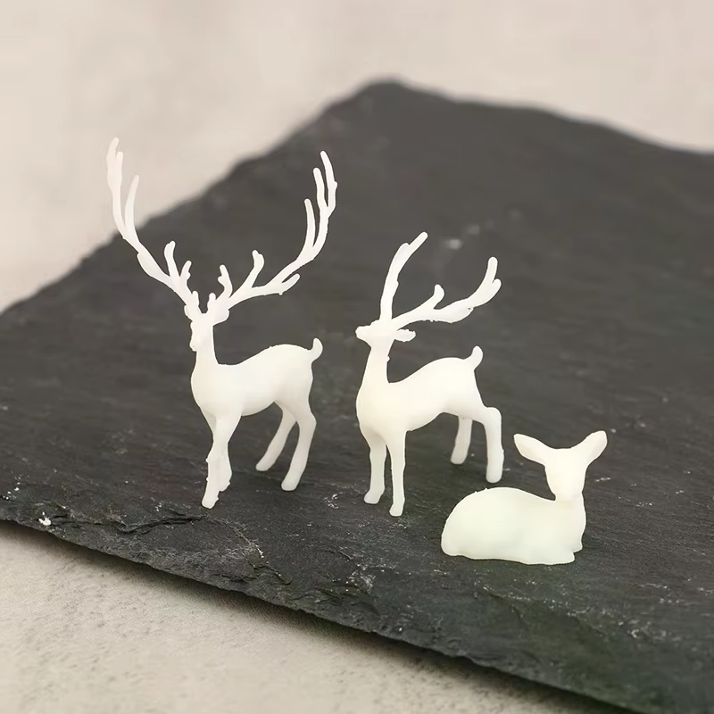 Mini cerf en résine cristal