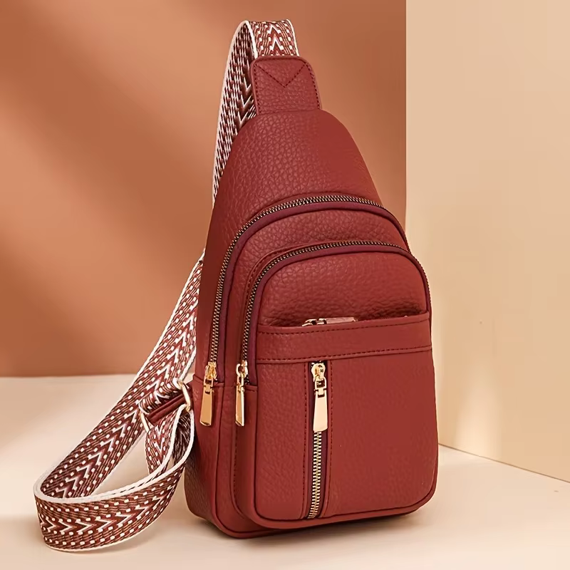 Sac à Bandoulière Rétro Chic en Cuir PU Souple