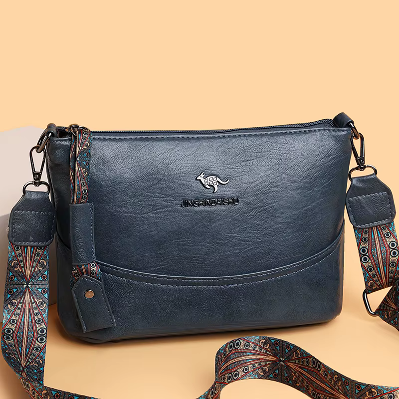 Sac à bandoulière en simili cuir pour femmes à la mode