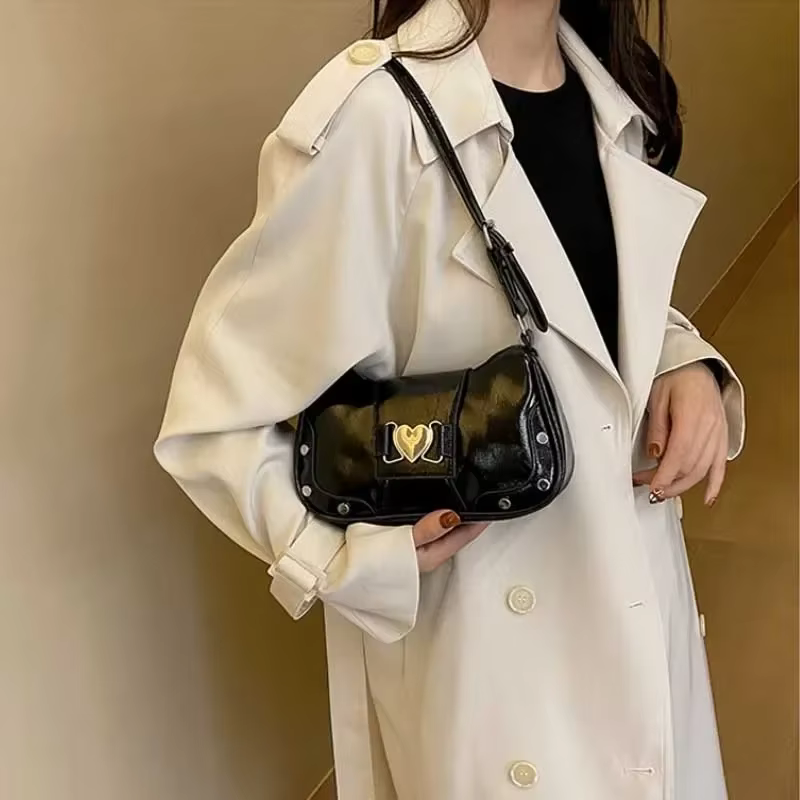 Sac sous les bras plissé pour femmes