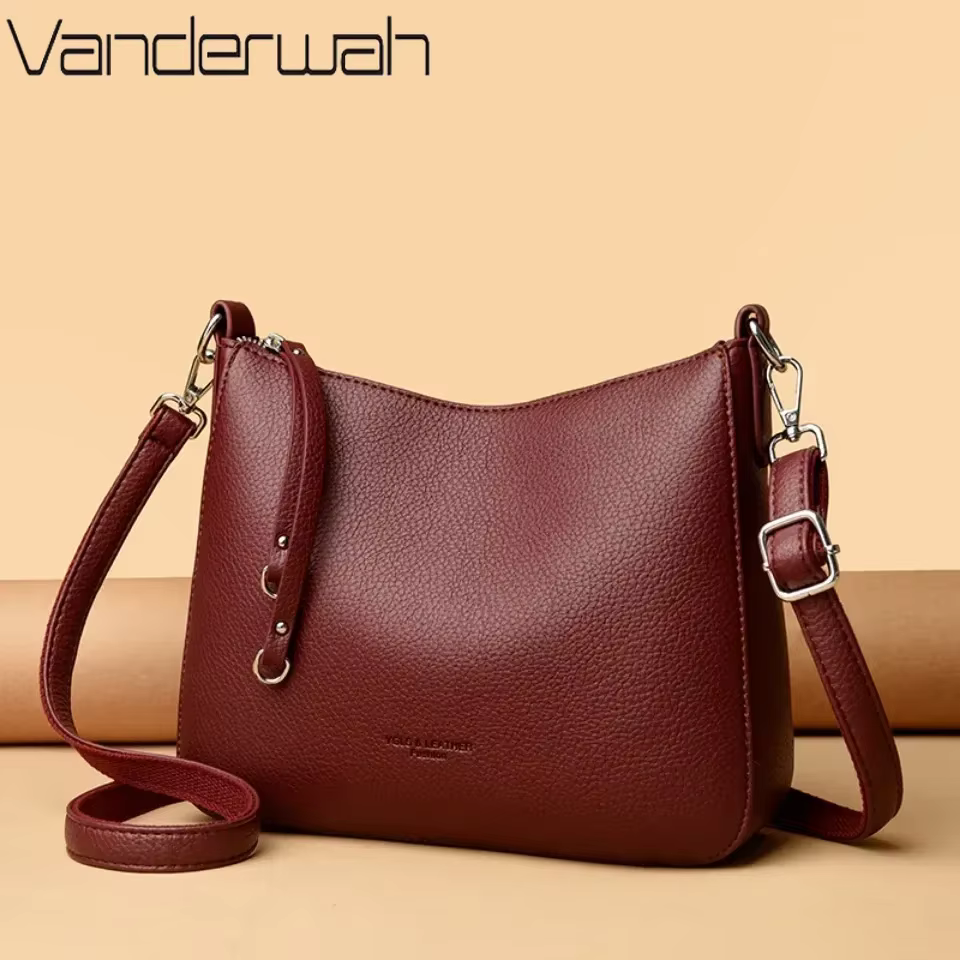 Sacs à bandoulière en cuir souple pour femmes