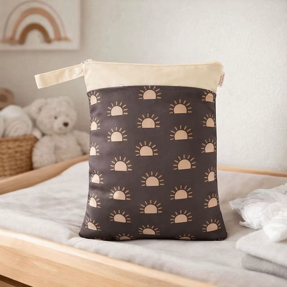 Sac à couches imperméable réutilisable avec poignée