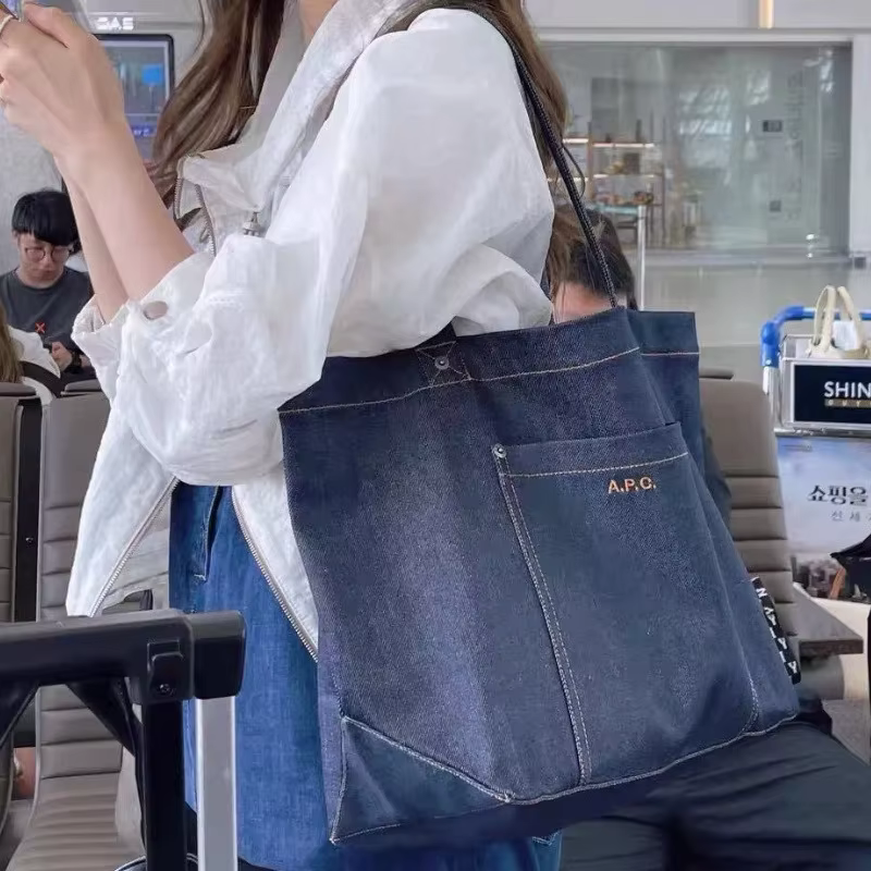 Sac APC, nouveau sac en toile denim pour étudiantes
