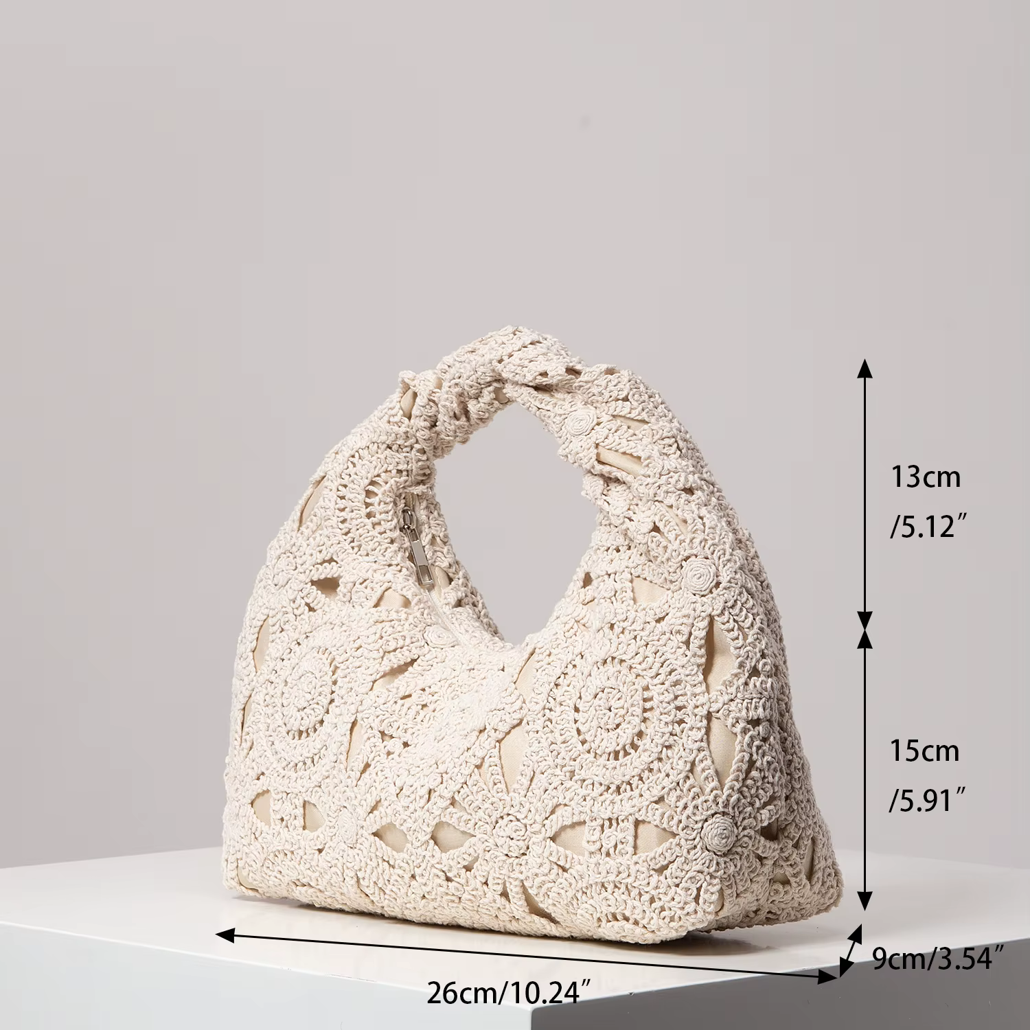 Sac à main tissé à motifs